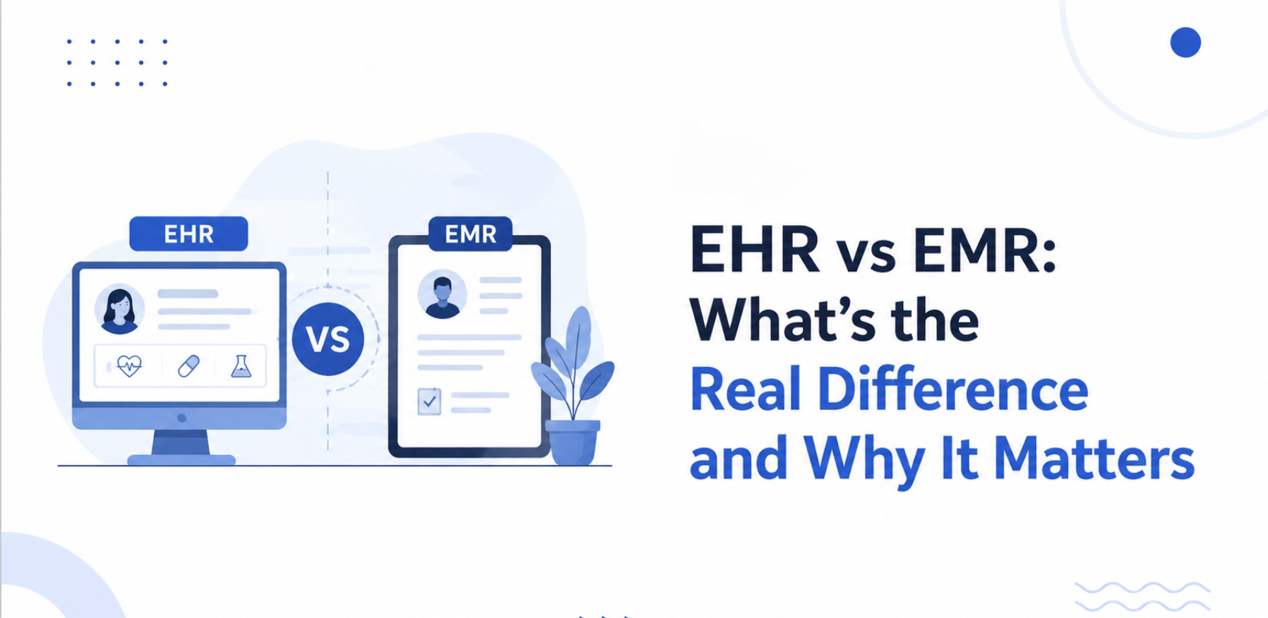 EHR vs EMR blog banner